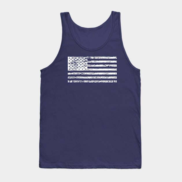 The Flag of the USA with Rusty Effect I Tank Top by lemonpepper